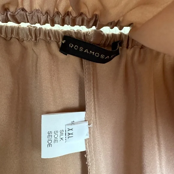 Rosamosario 100% Silk Satin Nude Panty Classic Cut Dune Nude Fawn Silk - Picture 6 of 13